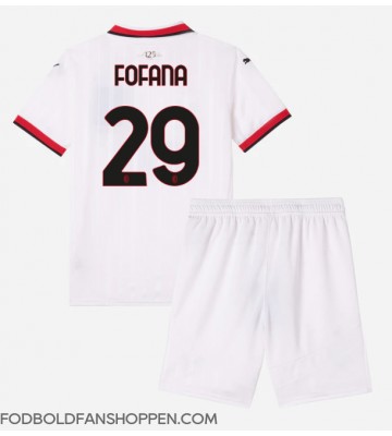 AC Milan Youssouf Fofana #29 Udebanetrøje Børn 2024-25 Kortærmet (+ Korte bukser)
